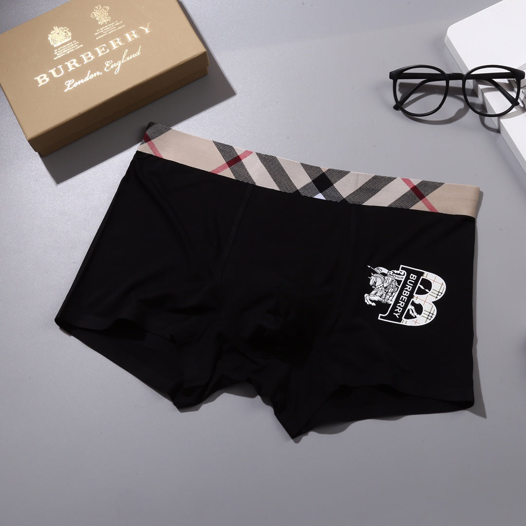 Burberry check waist heraldic b boxer briefs - view 4
