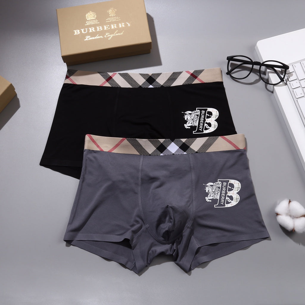 Burberry check waist heraldic b boxer briefs - view 3