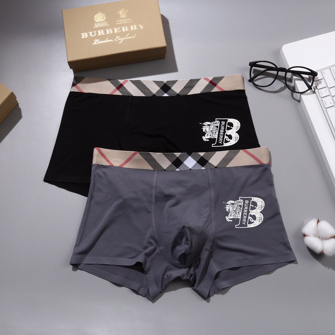 Burberry check waist heraldic b boxer briefs - view 3