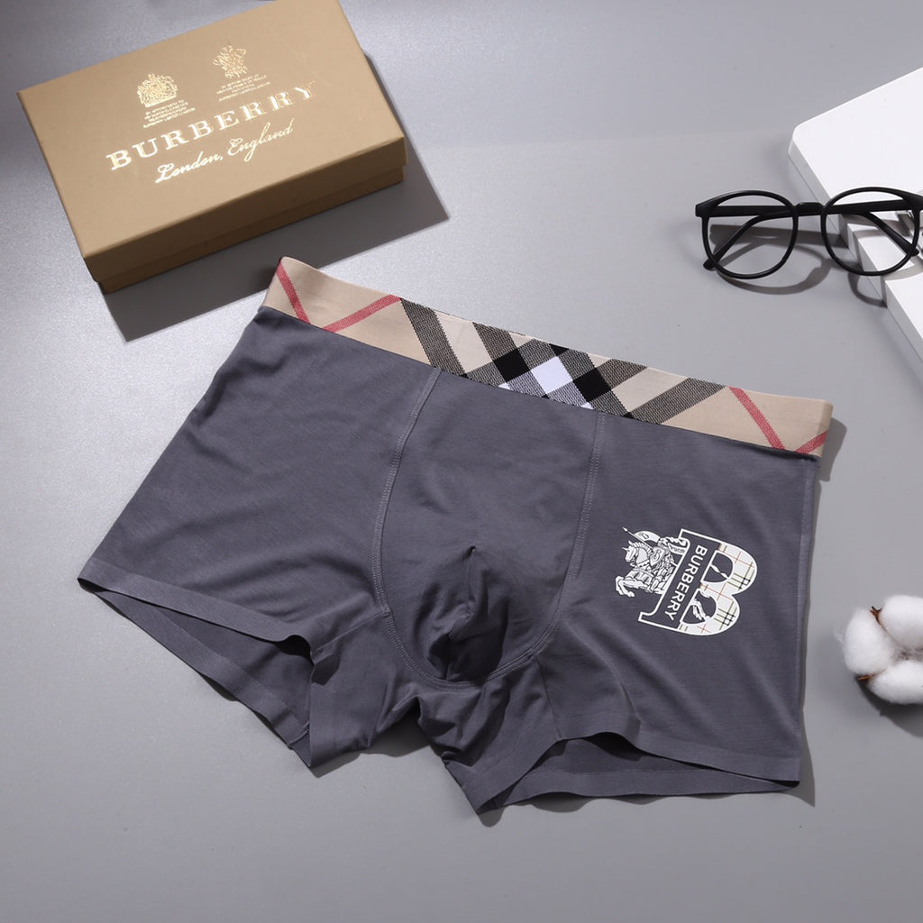 Burberry check waist heraldic b boxer briefs - view 5