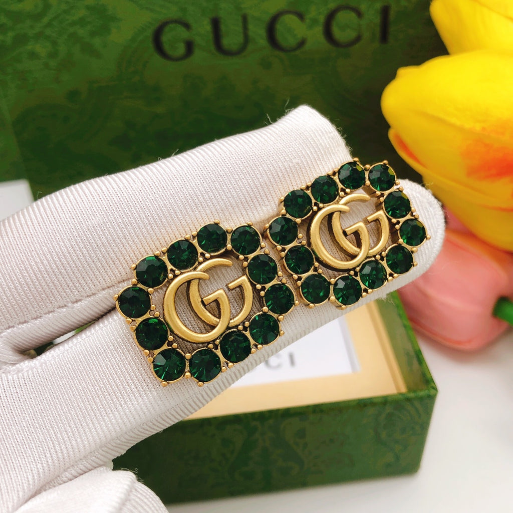 Gucci Antique Gold-Tone Square Antiqued Earrings - album image 8