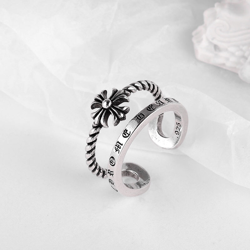 Chrome Hearts Double Cross Open Ring - album image 4