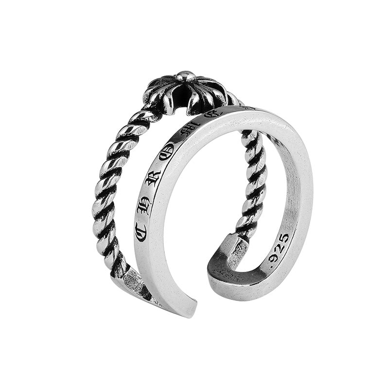 Chrome Hearts Double Cross Open Ring - album image 2