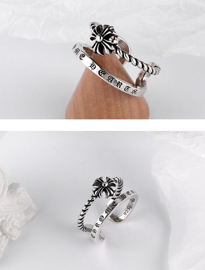 Chrome Hearts Double Cross Open Ring - album image 6