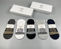 Versace greek key front band ankle socks - view 1