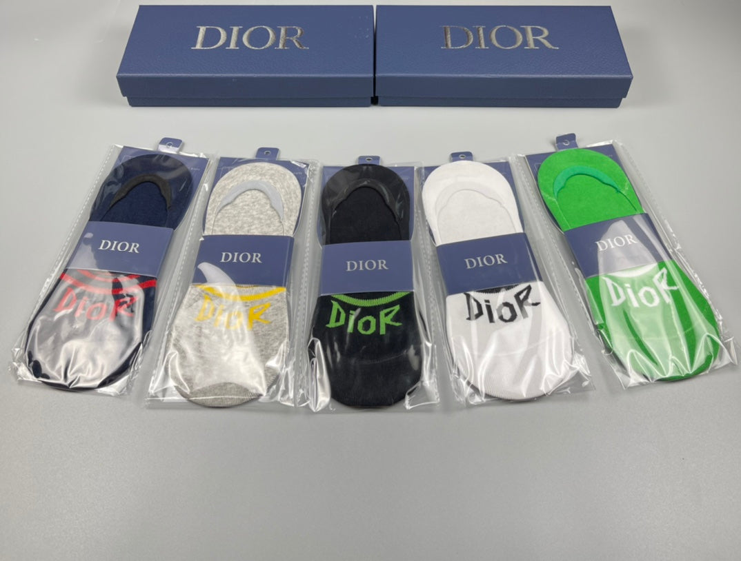 Dior bright stripe assortment ankle socks - view 5