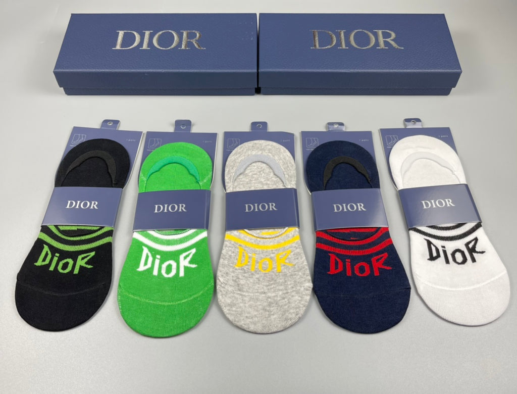 Dior bright stripe assortment ankle socks - view 2