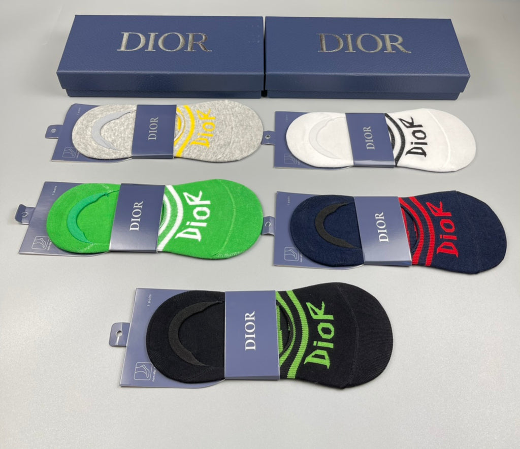 Dior bright stripe assortment ankle socks - view 4