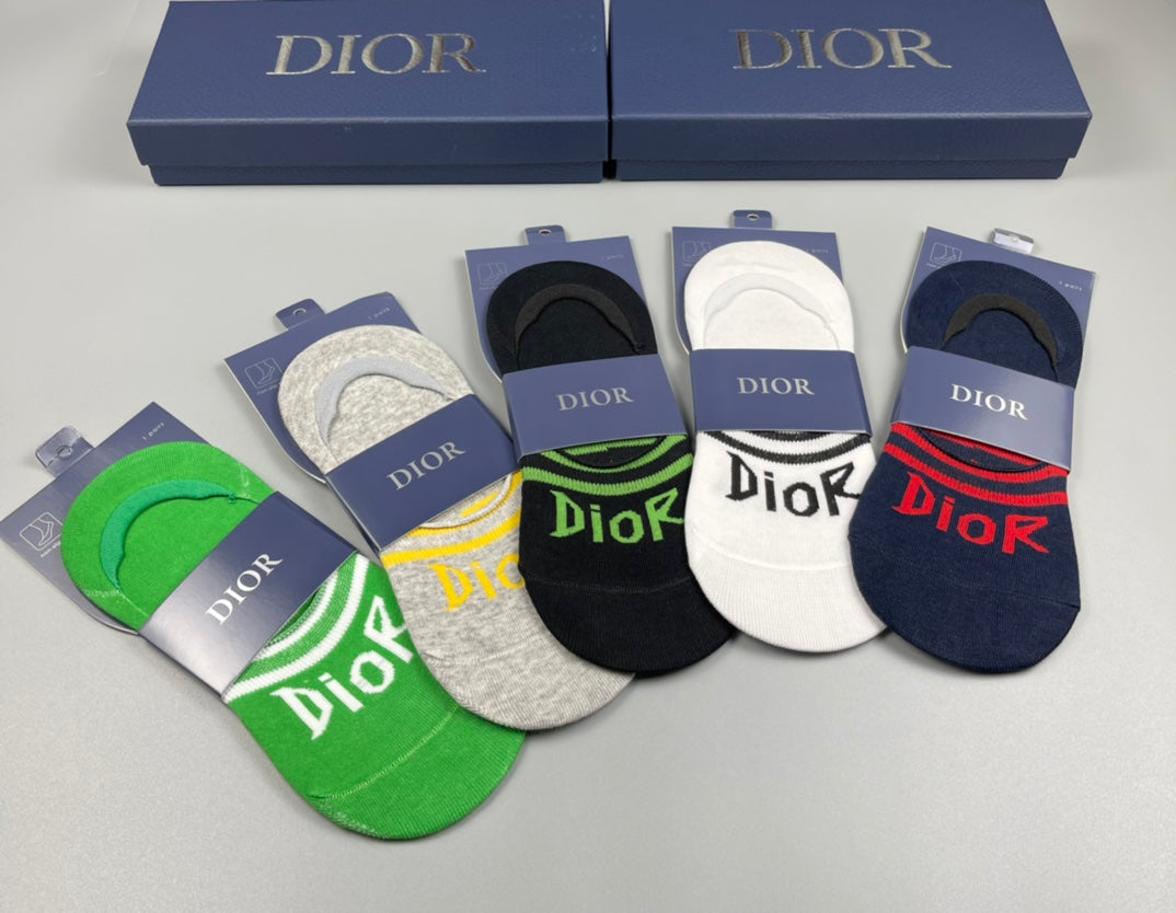 Dior bright stripe assortment ankle socks - view 9