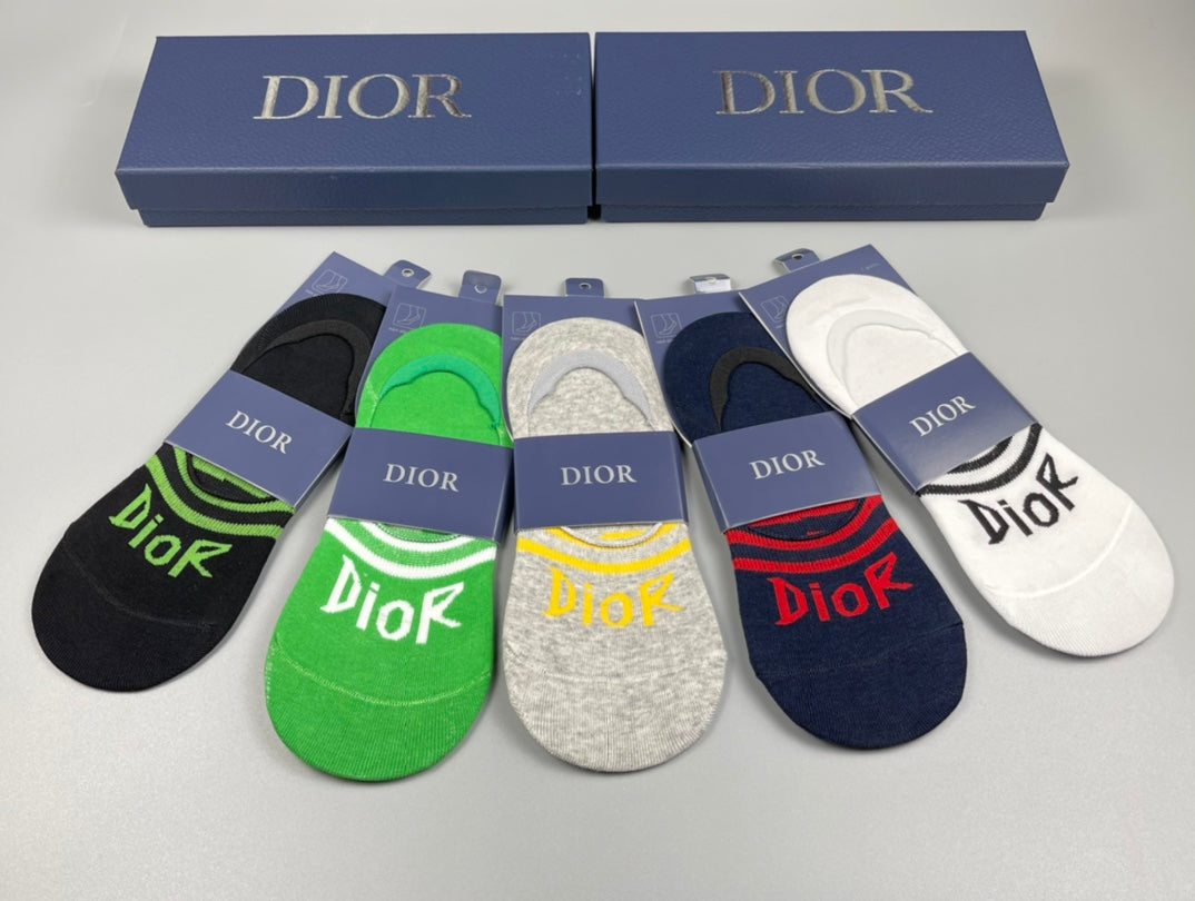 Dior bright stripe assortment ankle socks - view 3