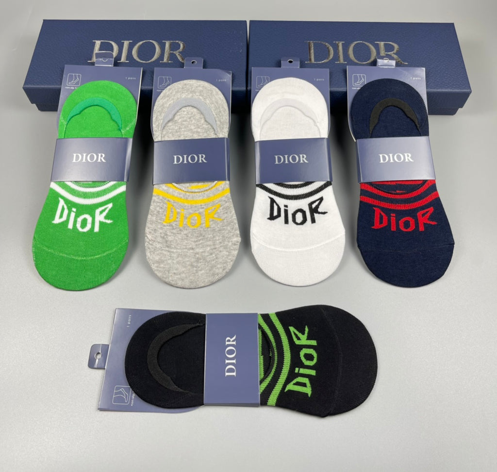 Dior bright stripe assortment ankle socks - view 7