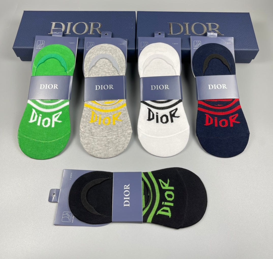 Dior bright stripe assortment ankle socks - view 7