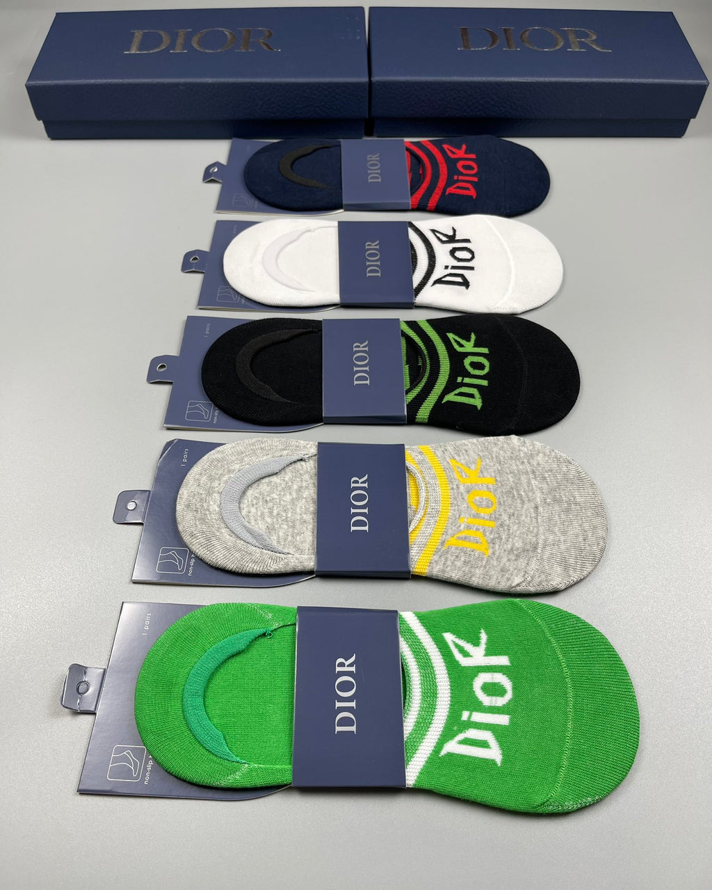 Dior bright stripe assortment ankle socks - view 8