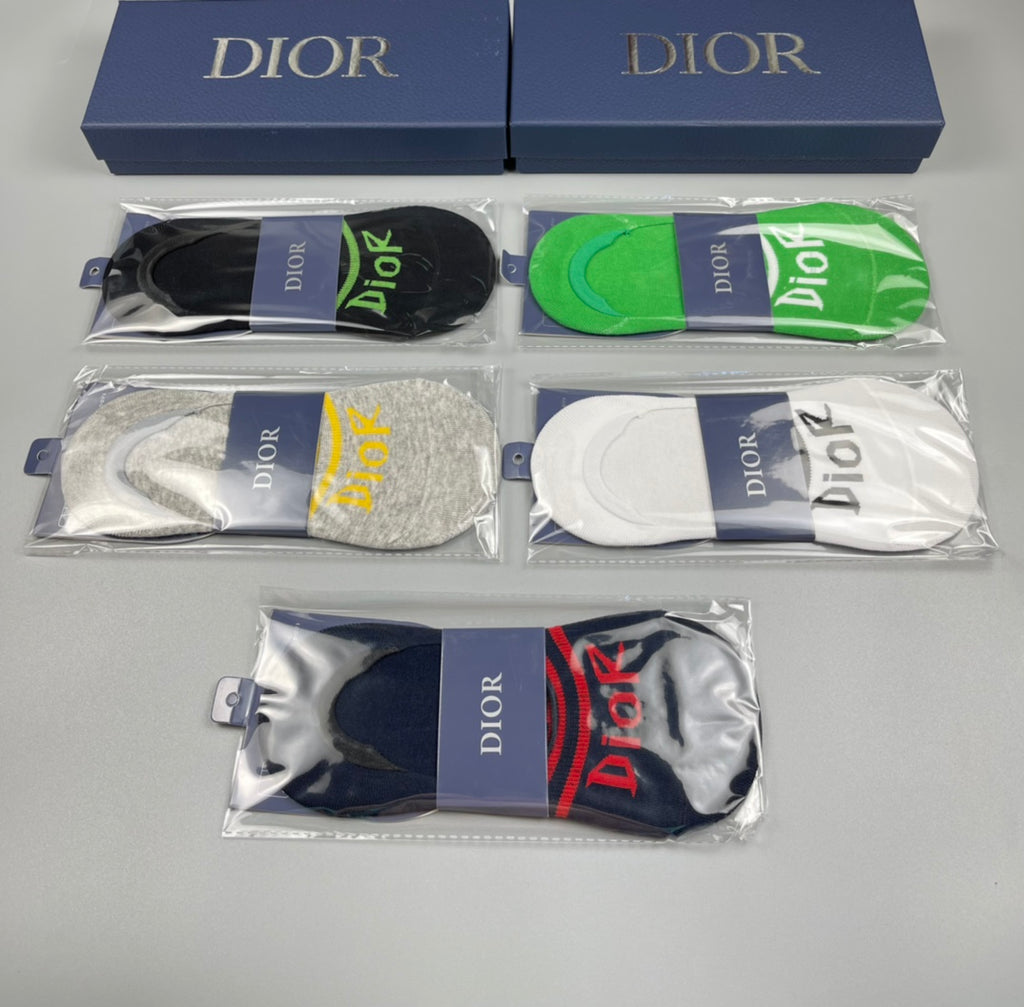 Dior bright stripe assortment ankle socks - view 1