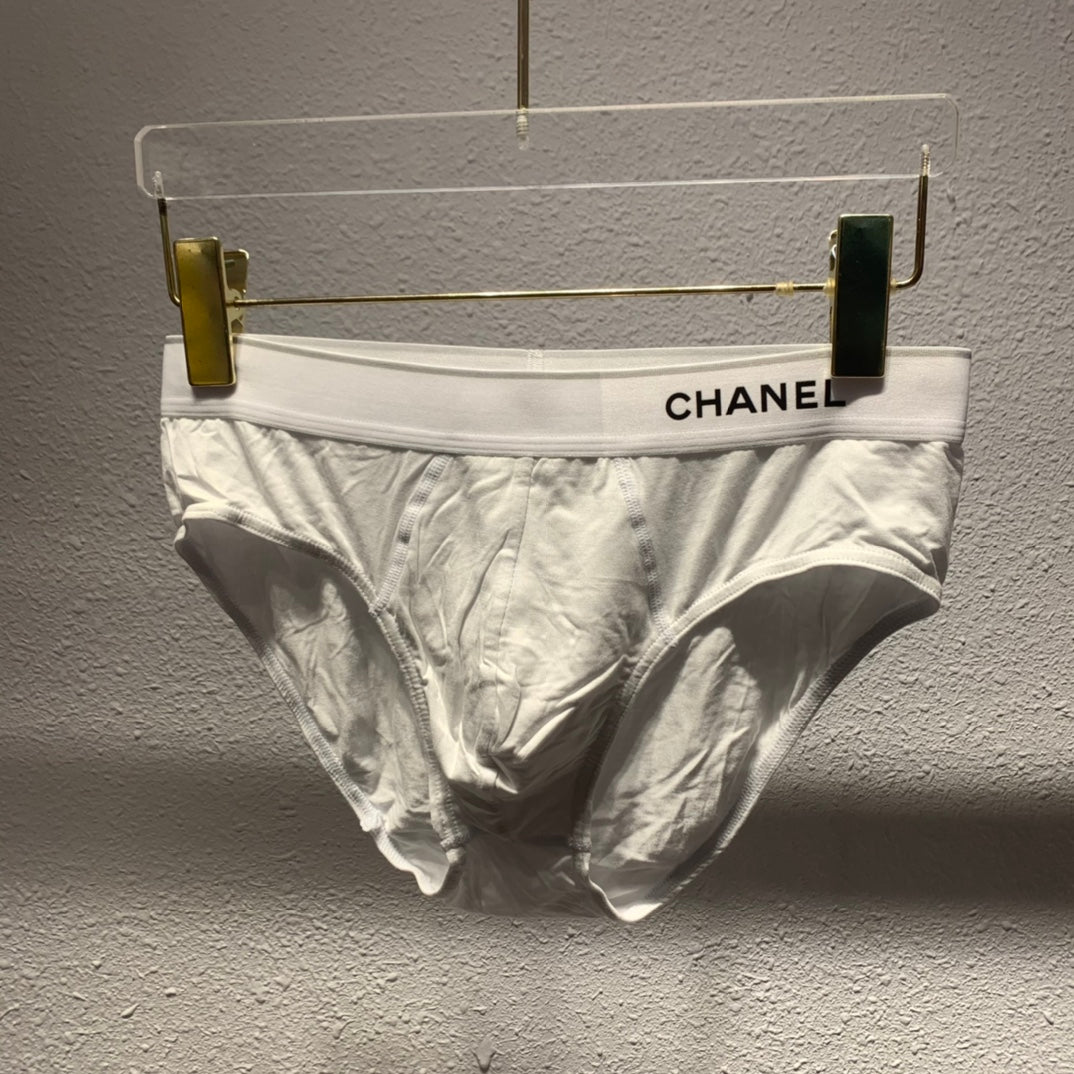 Chanel white lettered waist briefs - view 1