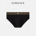 Versace black greek key waist briefs - view 1