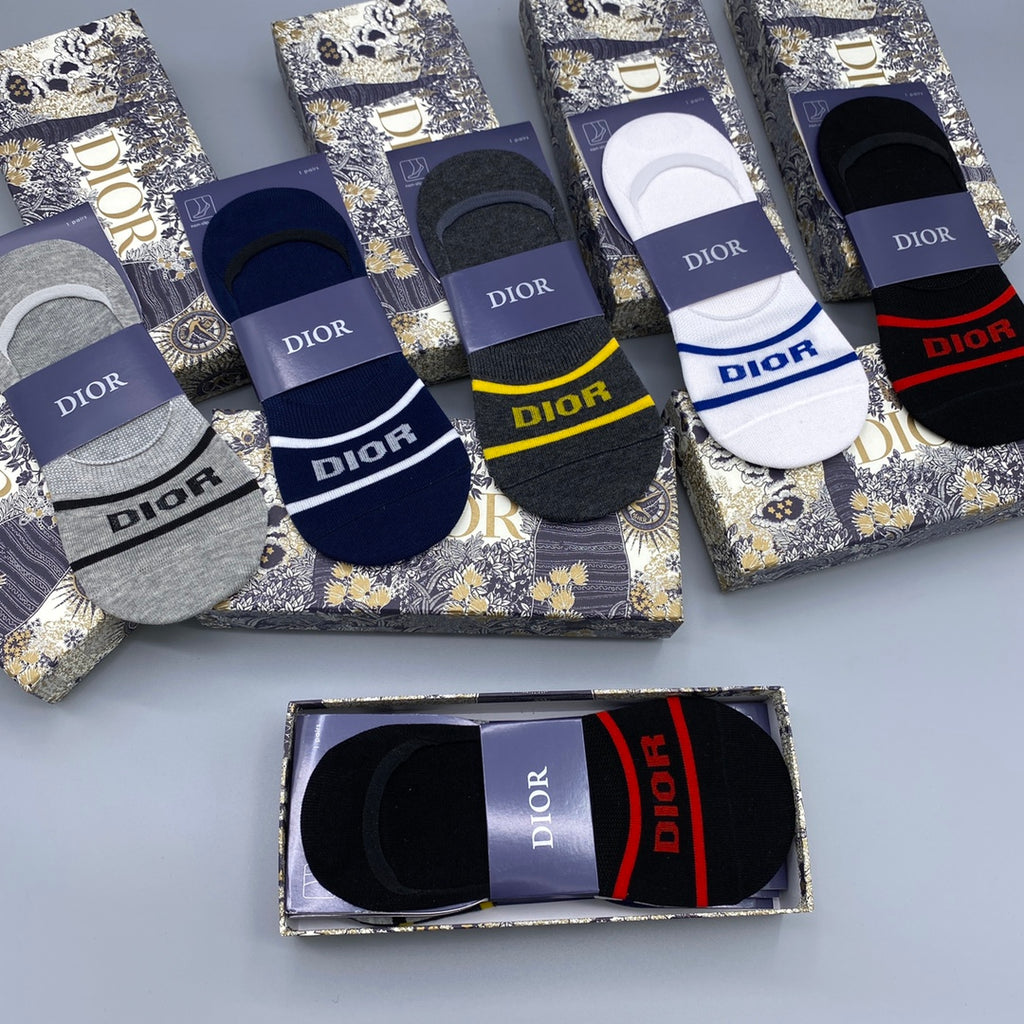 Dior two stripe wordmark ankle socks - view 9