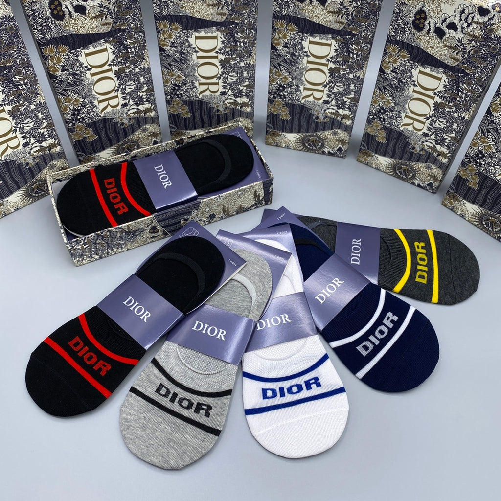 Dior two stripe wordmark ankle socks - view 3