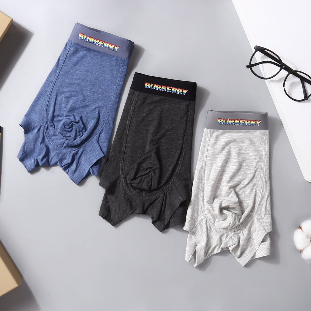 Burberry small gold waist wordmark boxer briefs - view 1
