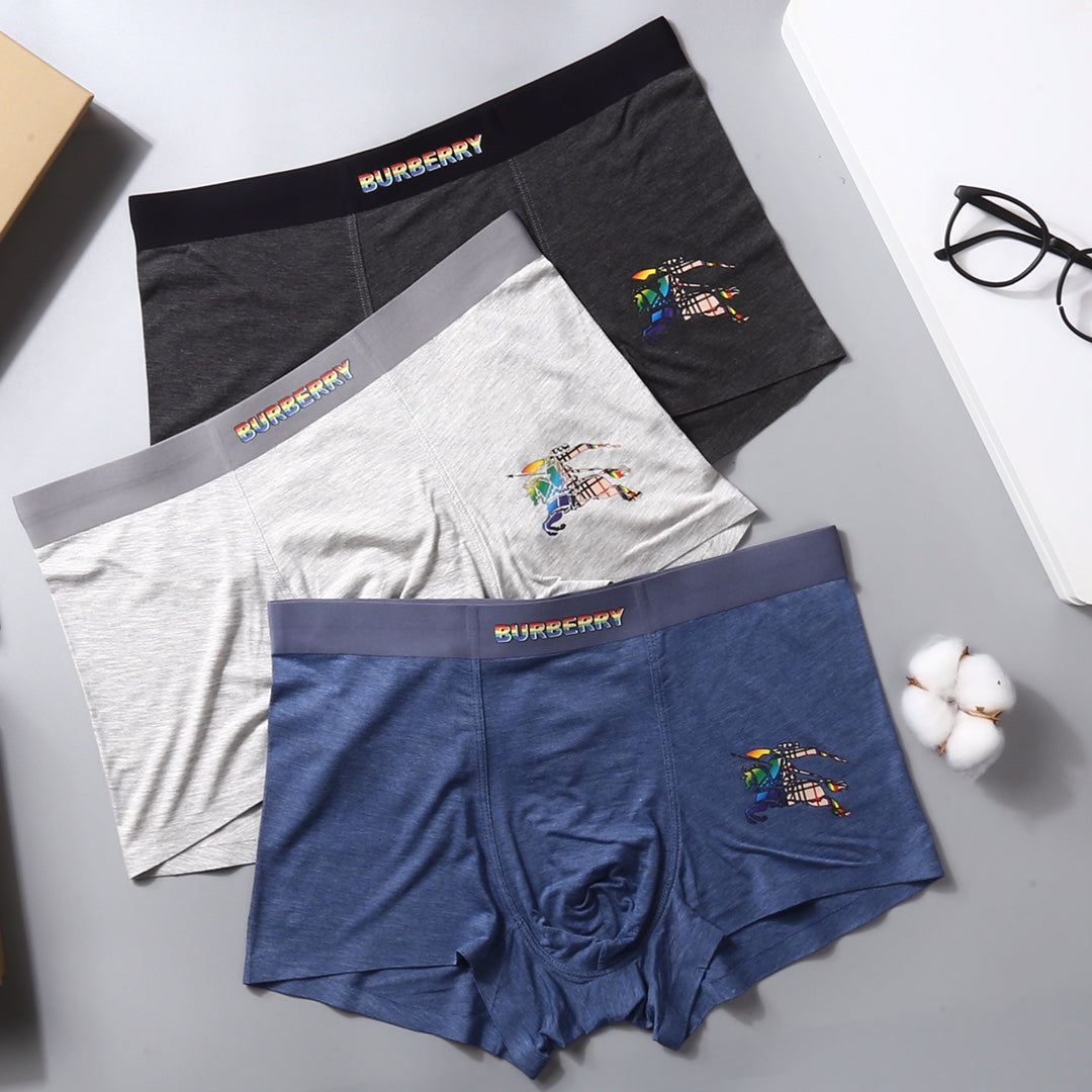 Burberry small gold waist wordmark boxer briefs - view 7