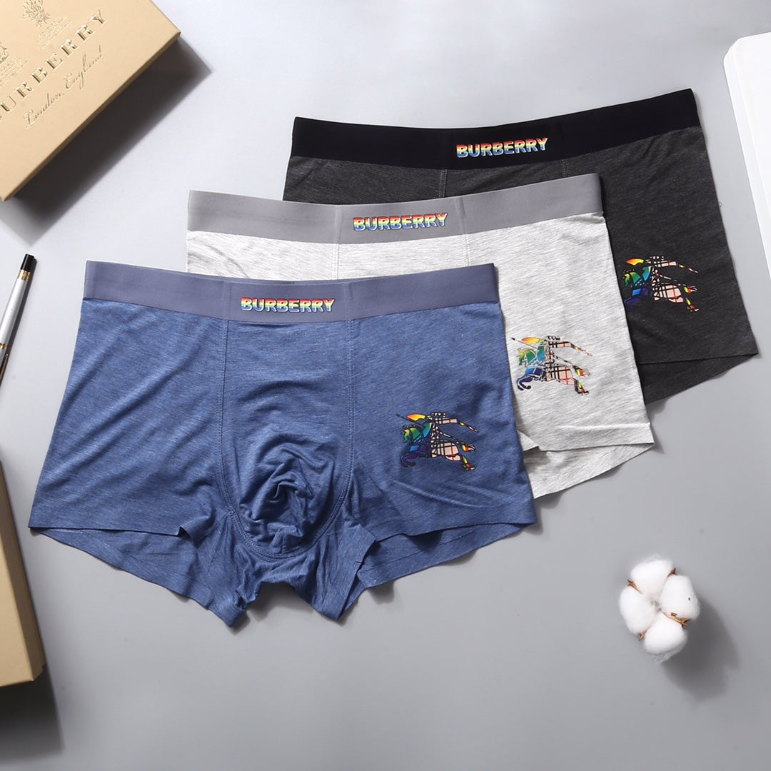 Burberry small gold waist wordmark boxer briefs - view 4