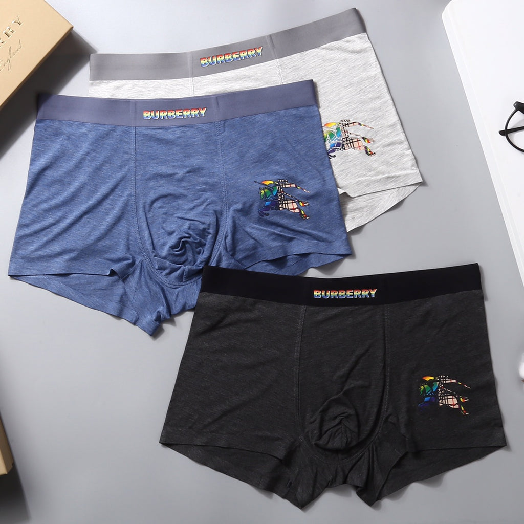 Burberry small gold waist wordmark boxer briefs - view 6
