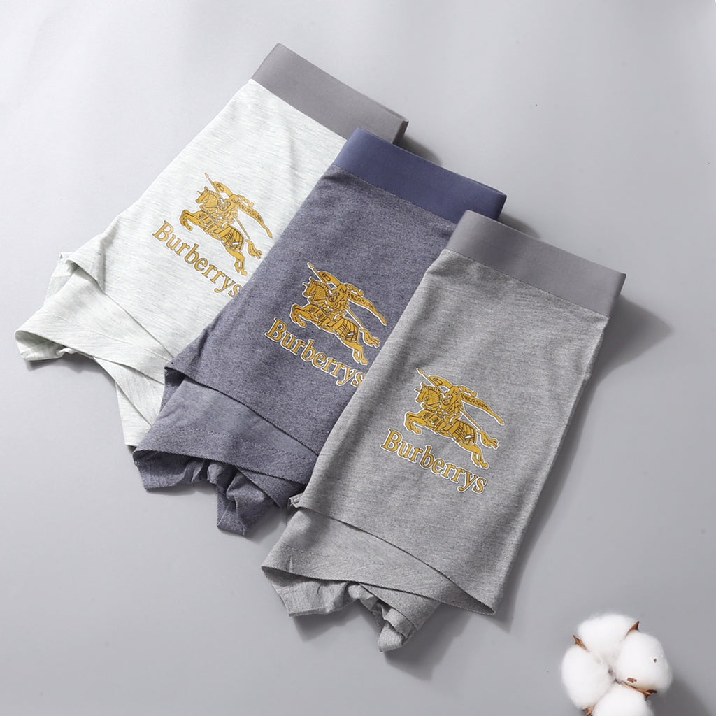 Burberry gold knight and wordmark boxer briefs - view 3