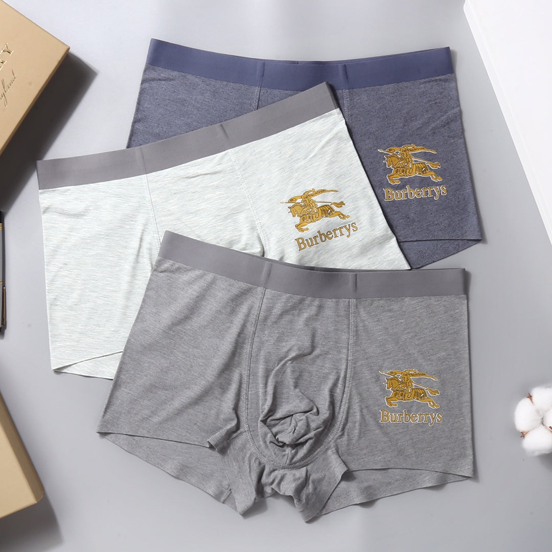 Burberry gold knight and wordmark boxer briefs - view 4