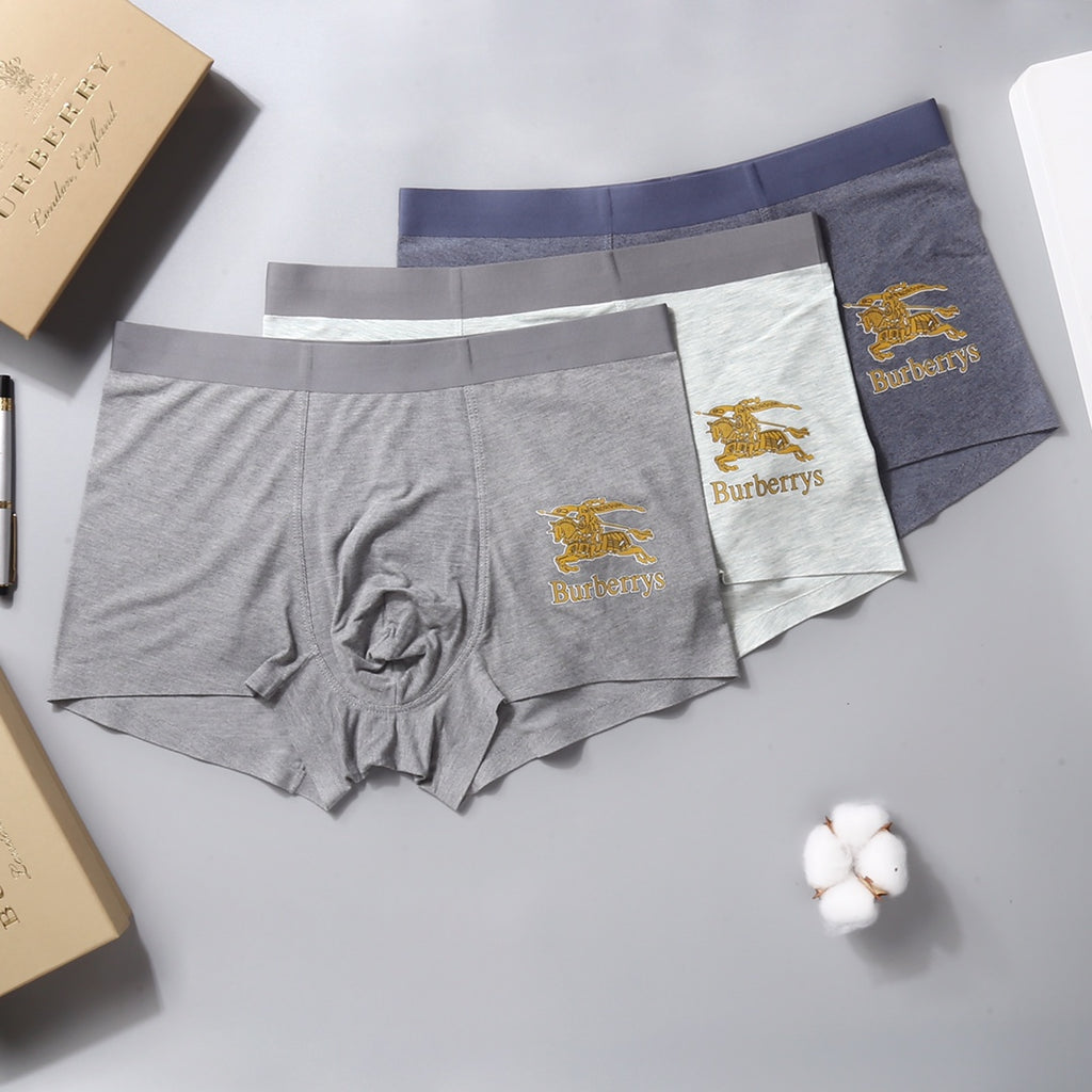 Burberry gold knight and wordmark boxer briefs - view 7