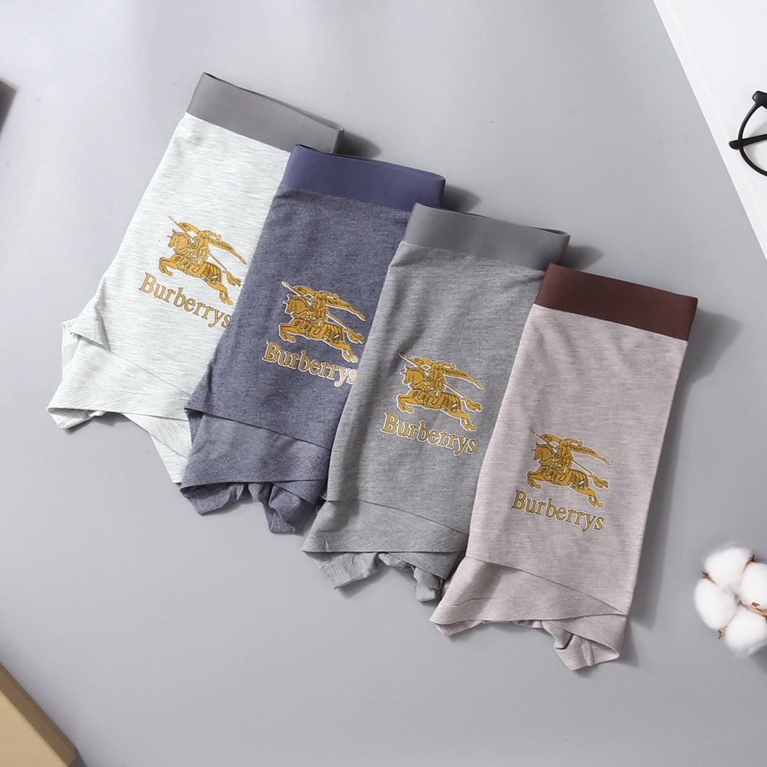 Burberry gold knight and wordmark boxer briefs - view 1