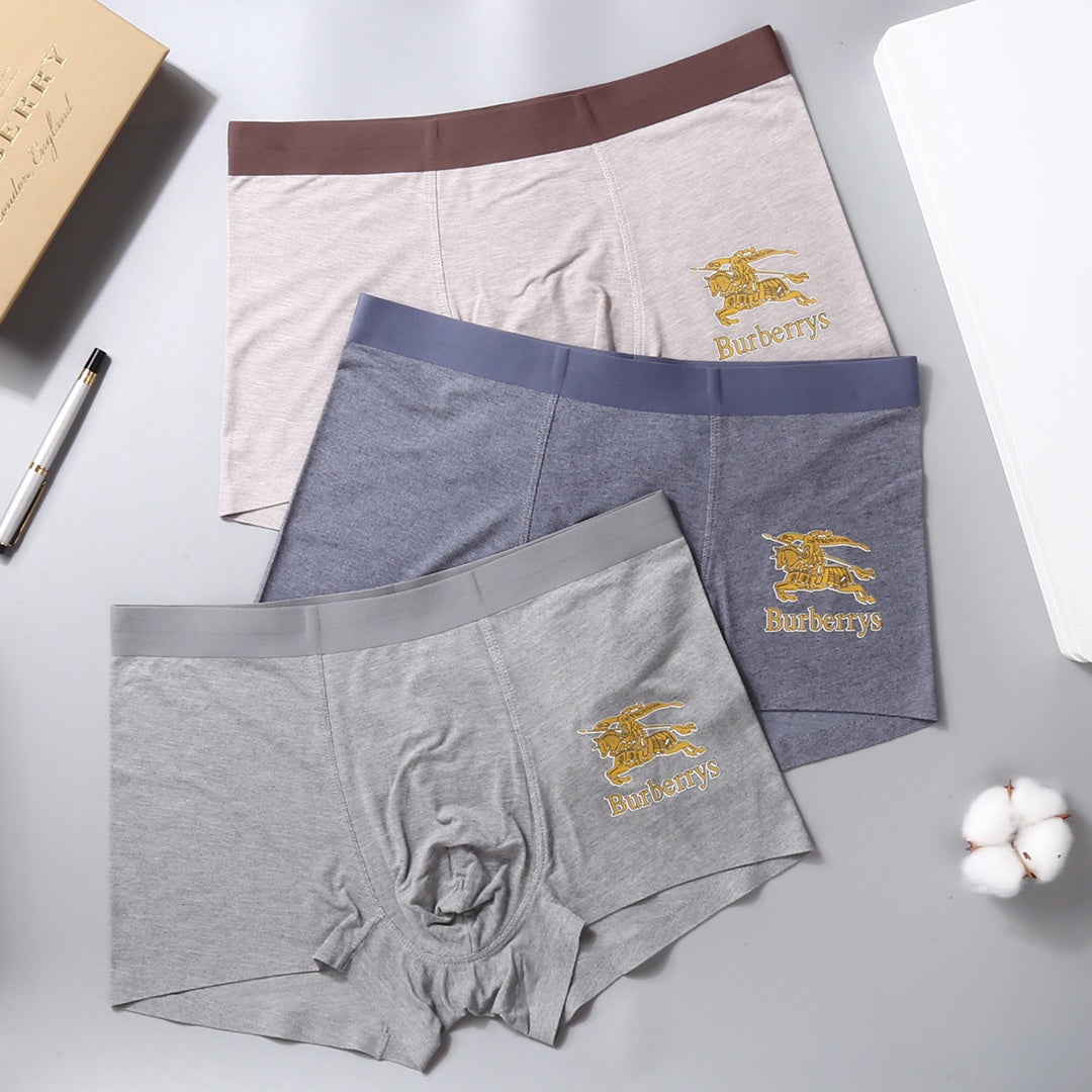 Burberry gold knight and wordmark boxer briefs - view 5