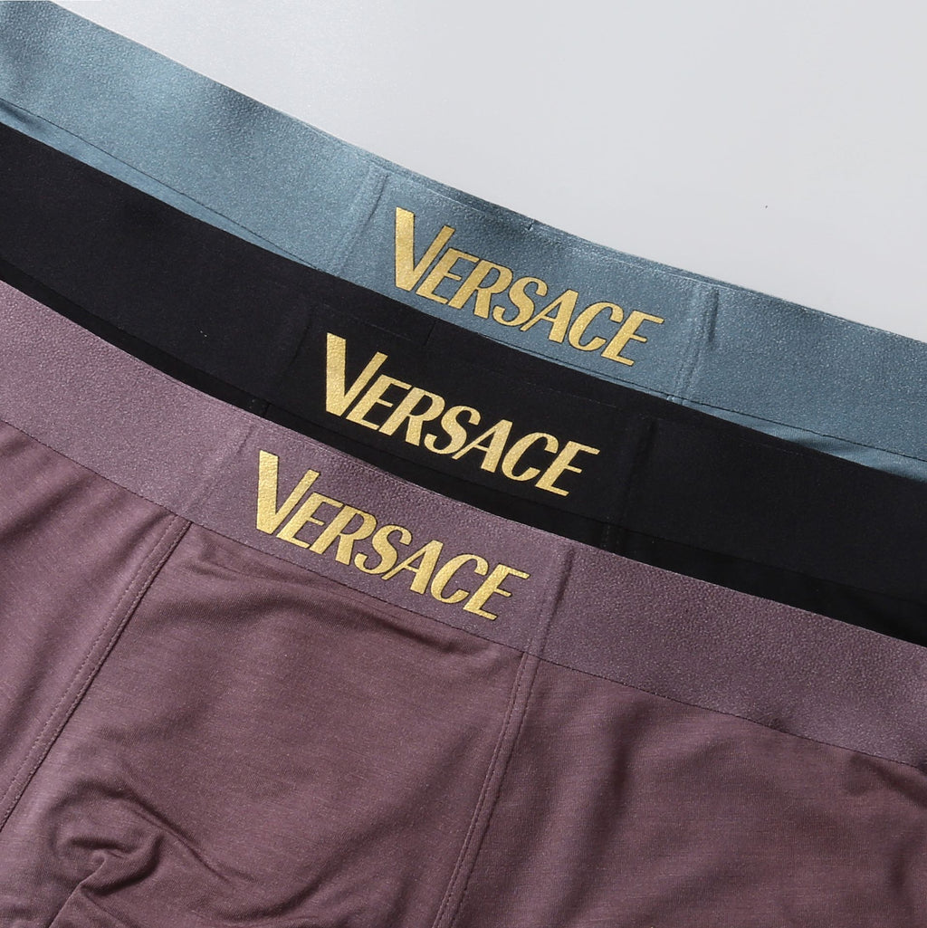 Versace gold waist lettering boxer briefs - view 8