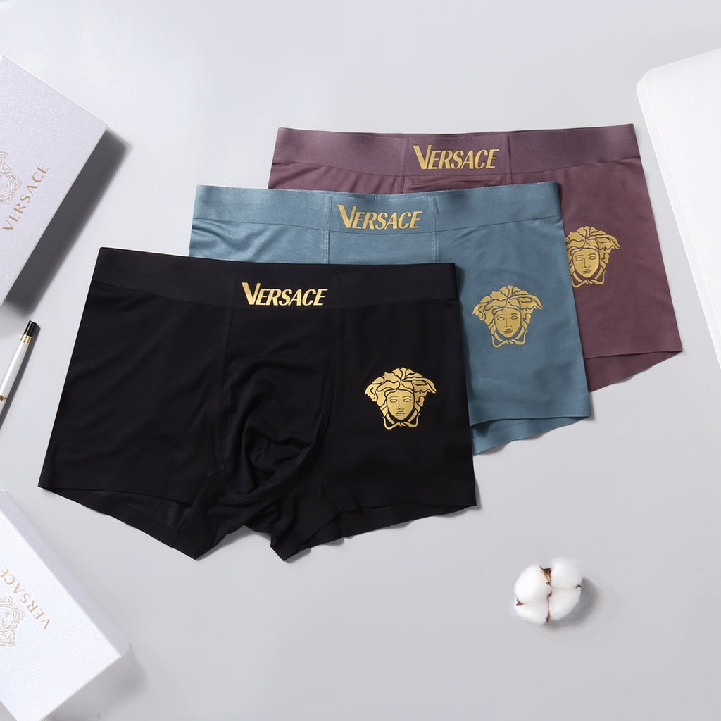 Versace small gold medusa boxer briefs - view 1