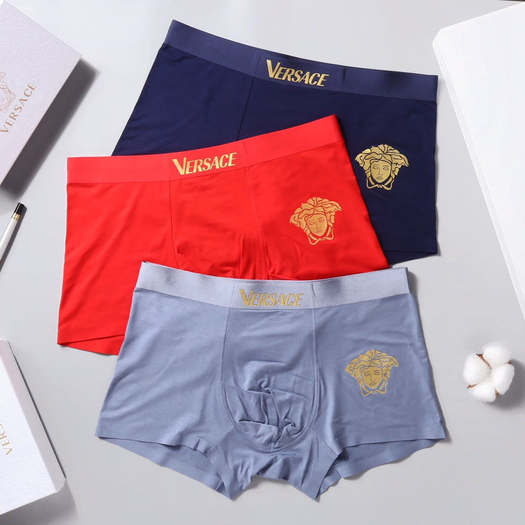 Versace gold waist lettering boxer briefs - view 7