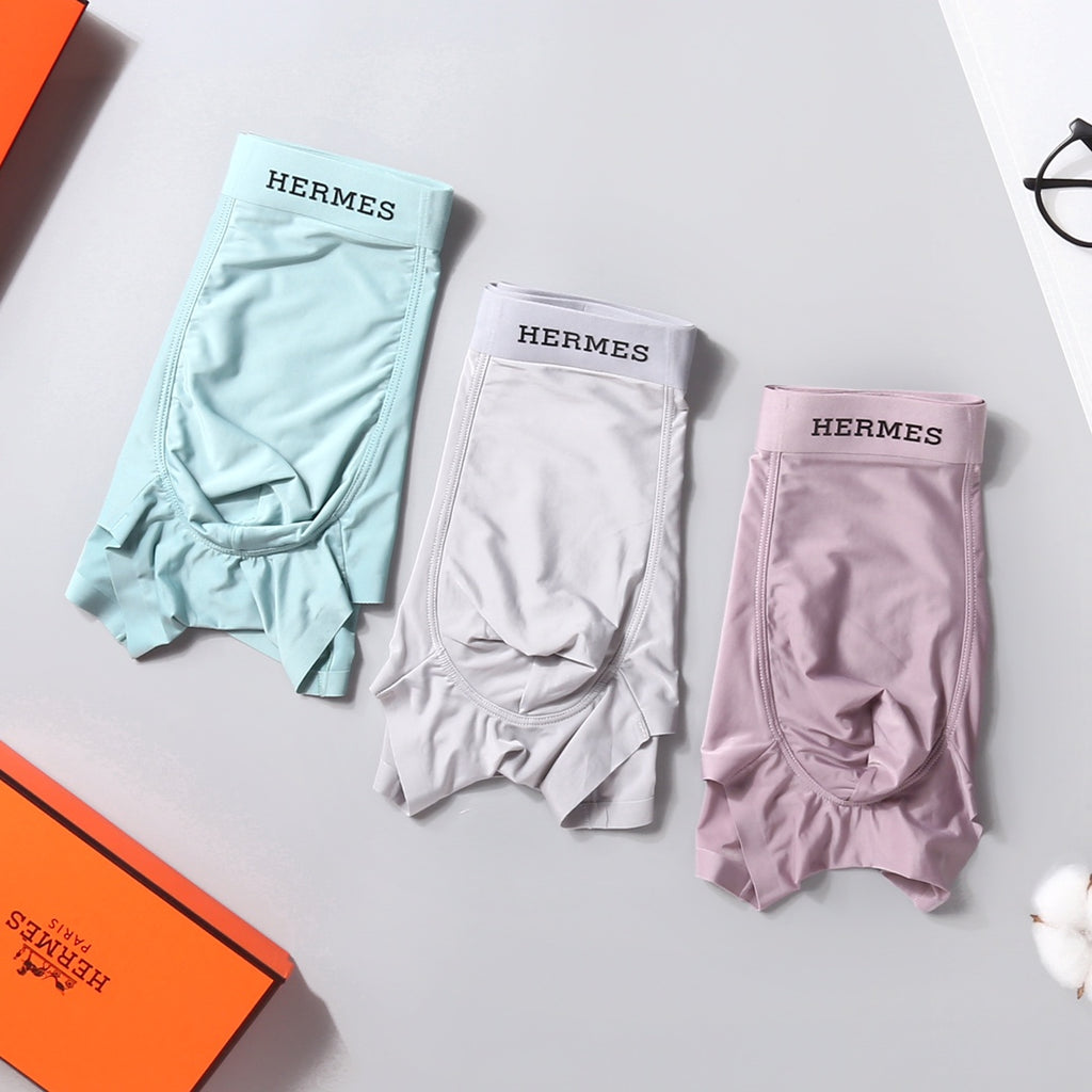 Hermes pastel black wordmark men's underwear, image 2