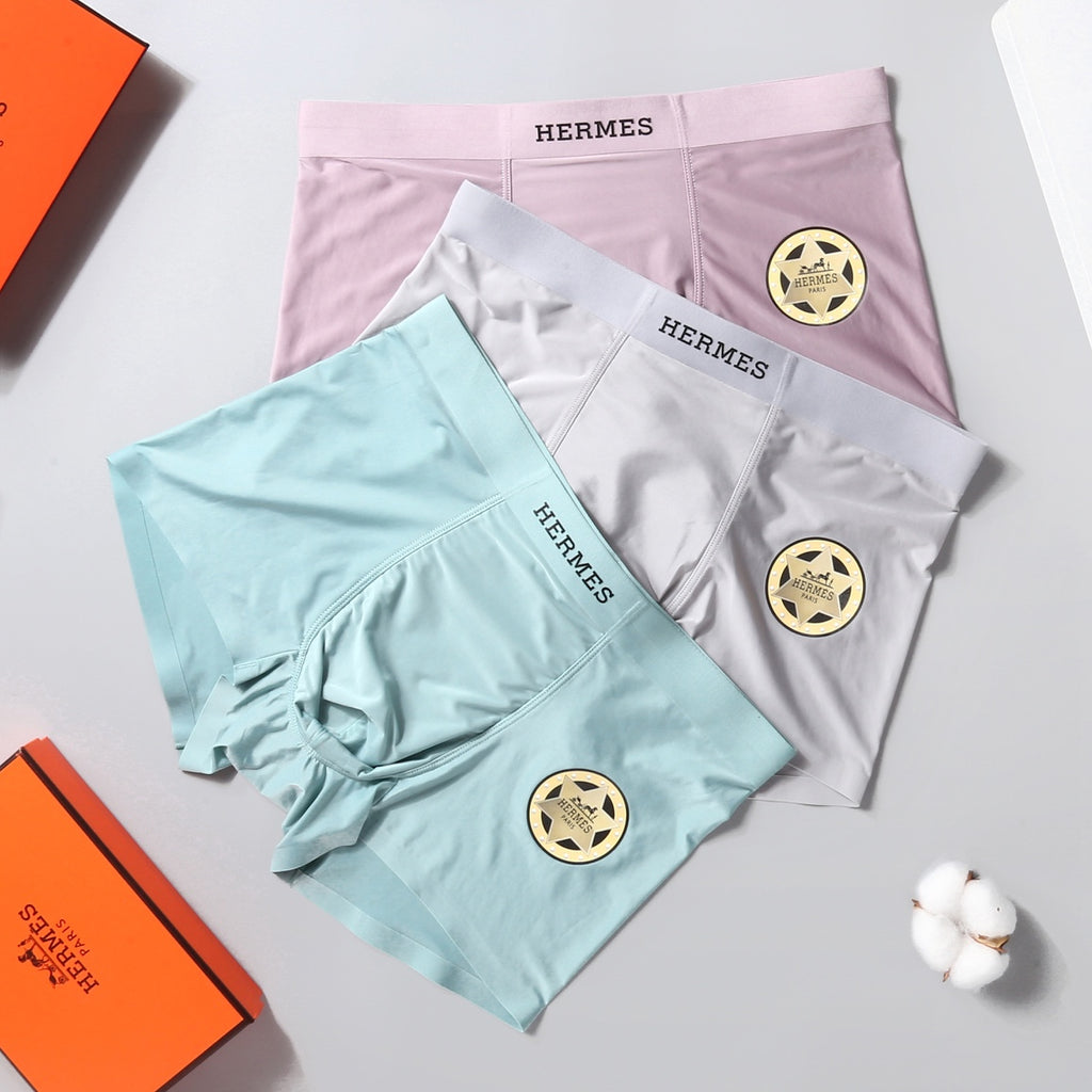 Hermes pastel black wordmark men's underwear, image 5