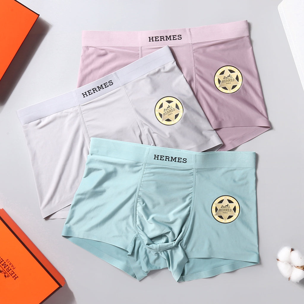 Hermes pastel black wordmark men's underwear, image 6