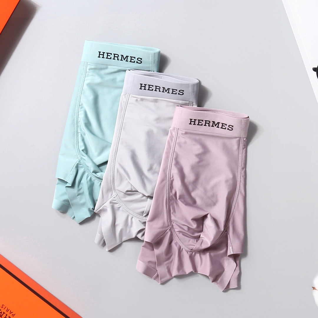 Hermes pastel black wordmark men's underwear, image 1