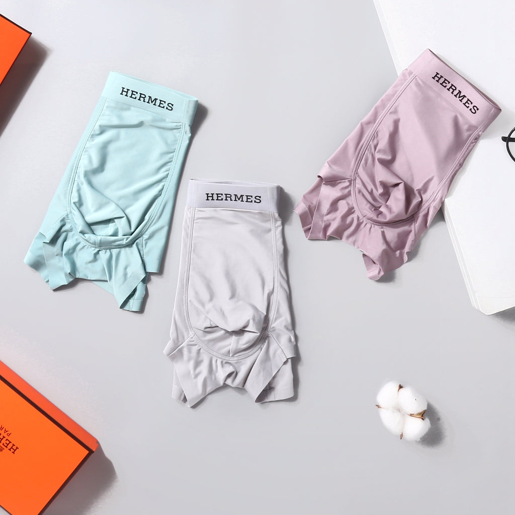 Hermes pastel black wordmark men's underwear, image 3