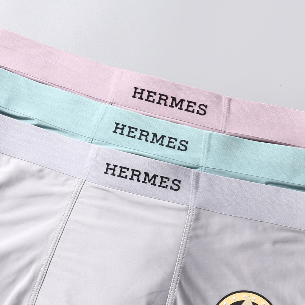 Hermes pastel black wordmark men's underwear, image 8