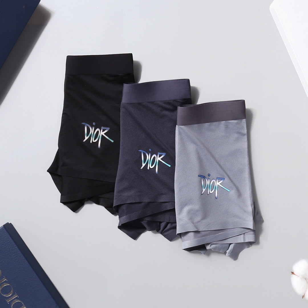 Dior angular side wordmark boxer briefs - view 3