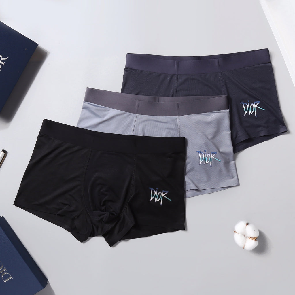 Dior angular side wordmark boxer briefs - view 4