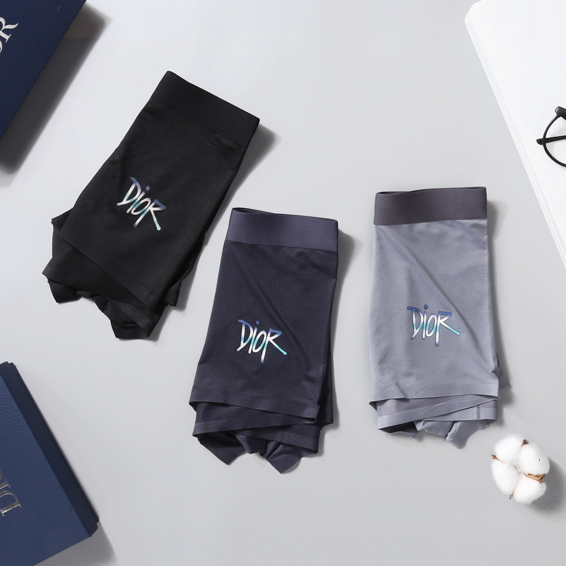 Dior angular side wordmark boxer briefs - view 1