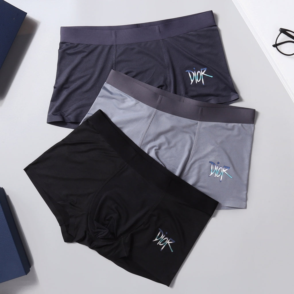 Dior angular side wordmark boxer briefs - view 6