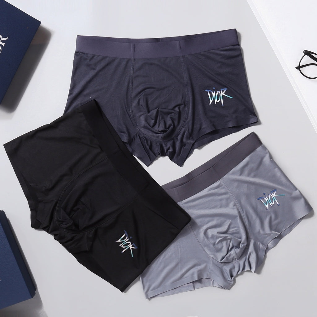 Dior angular side wordmark boxer briefs - view 7