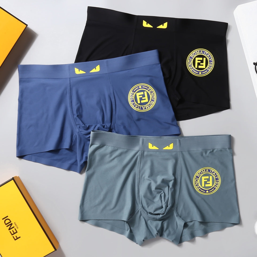 Fendi yellow circle ff boxer briefs - view 5
