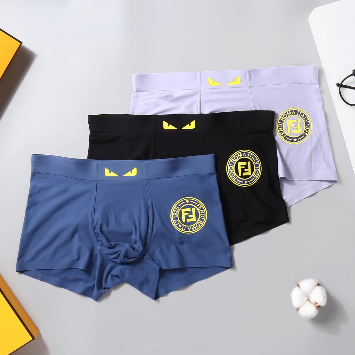 Fendi yellow circle ff boxer briefs - view 3