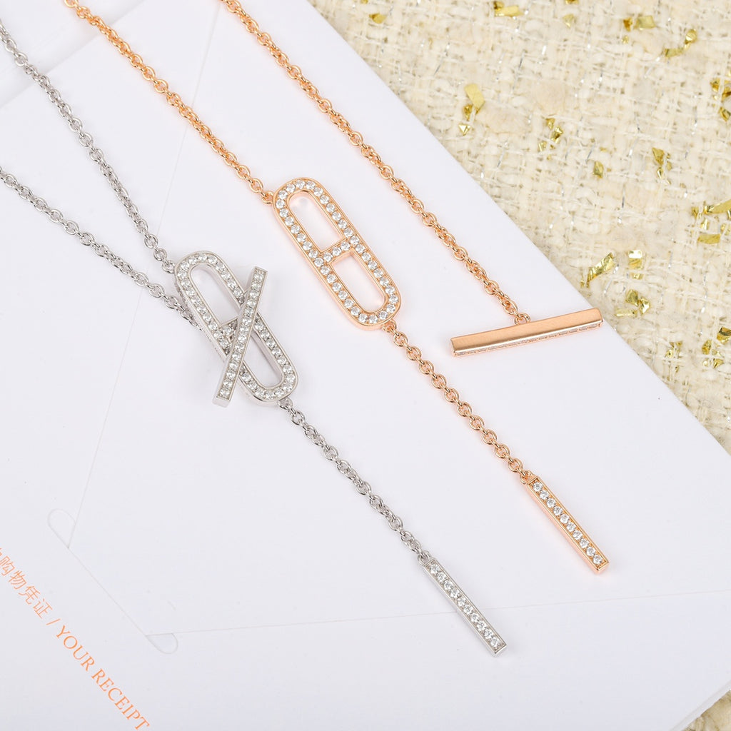 Hermès Silver-Tone Long Anchor-Link Drop Earrings - album image 4