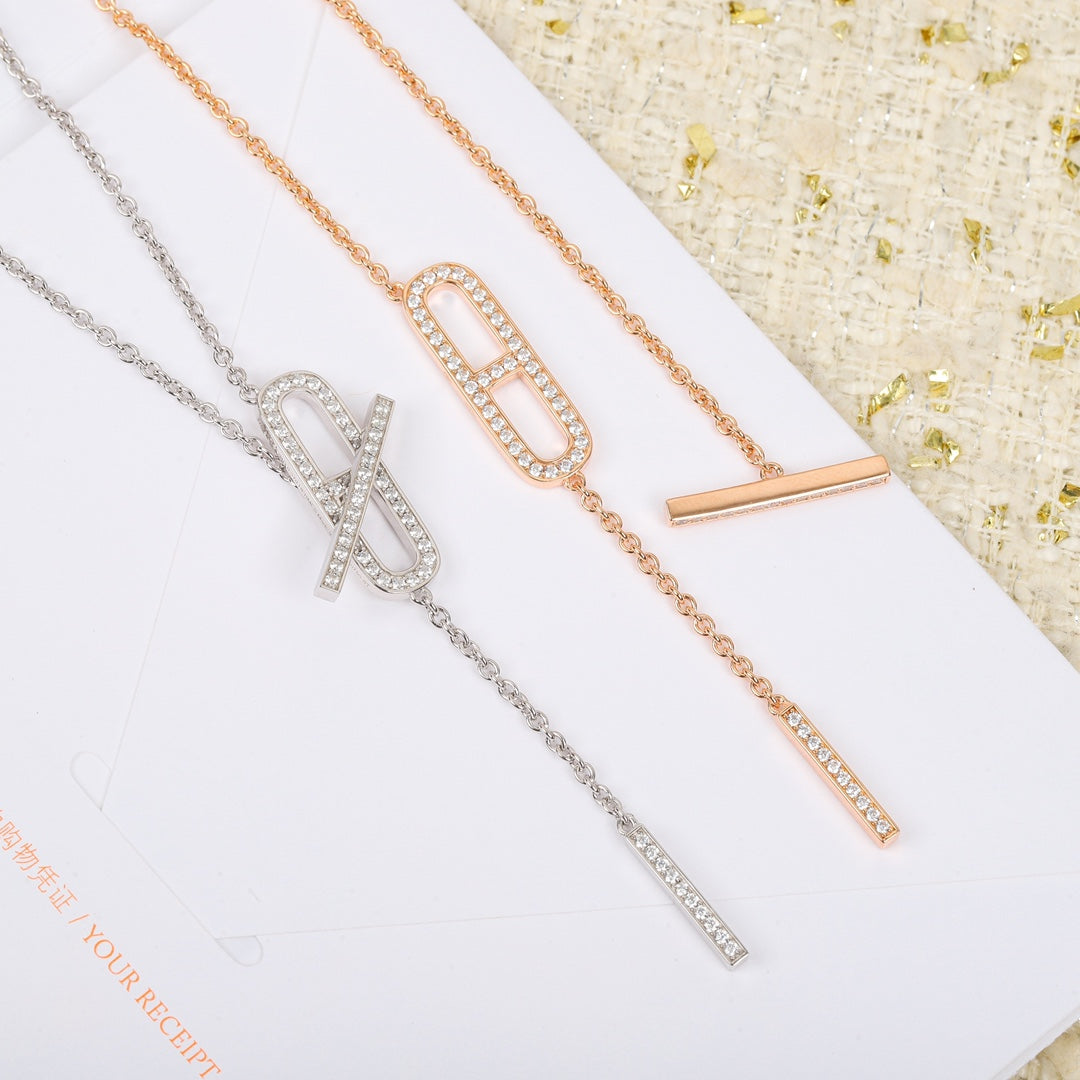 Hermès Silver-Tone Long Anchor-Link Drop Earrings - album image 4