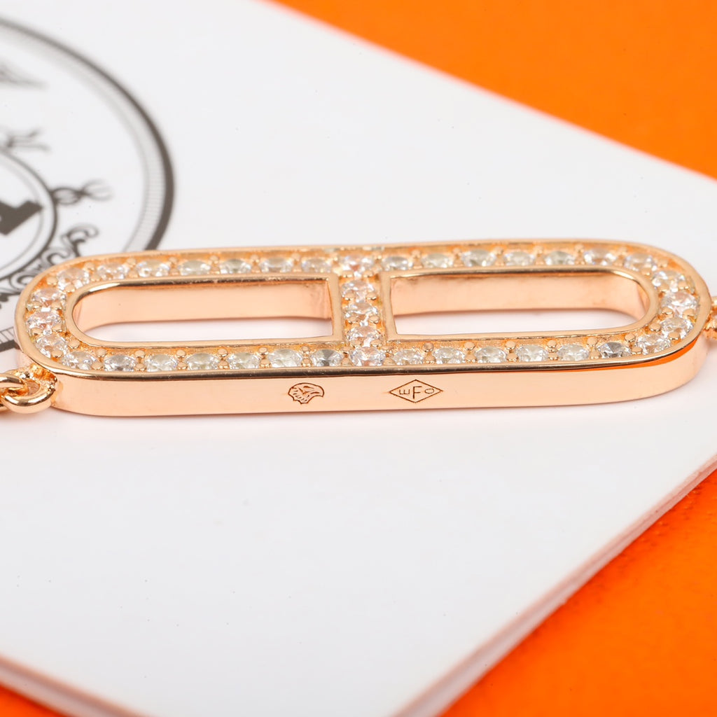 Hermès Silver-Tone Long Anchor-Link Drop Earrings - album image 8